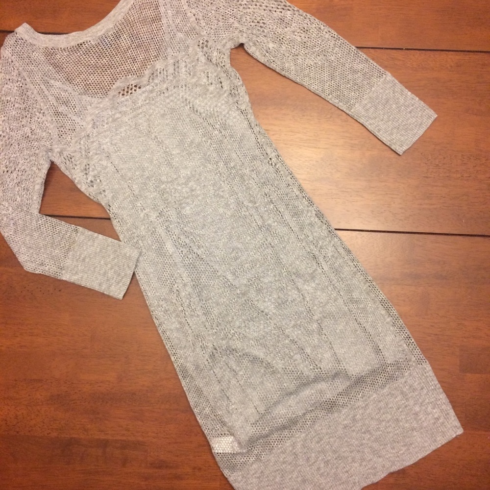 Crochet American Eagle long sleeve dress size sm - Picture 5 of 7